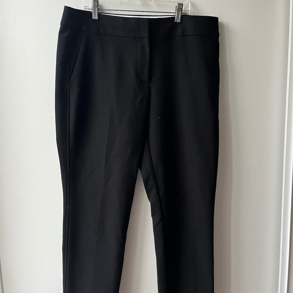 Black Cropped Suit Pants, LOFT, size 10
